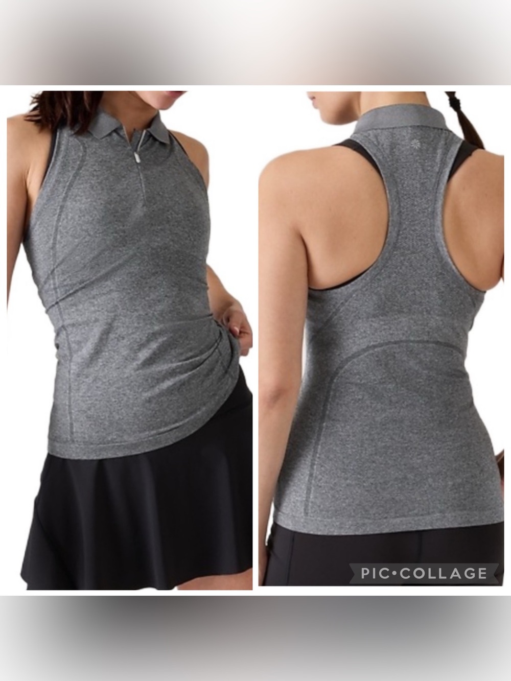 Athleta Momentum Seamless Polo Tank Size Large